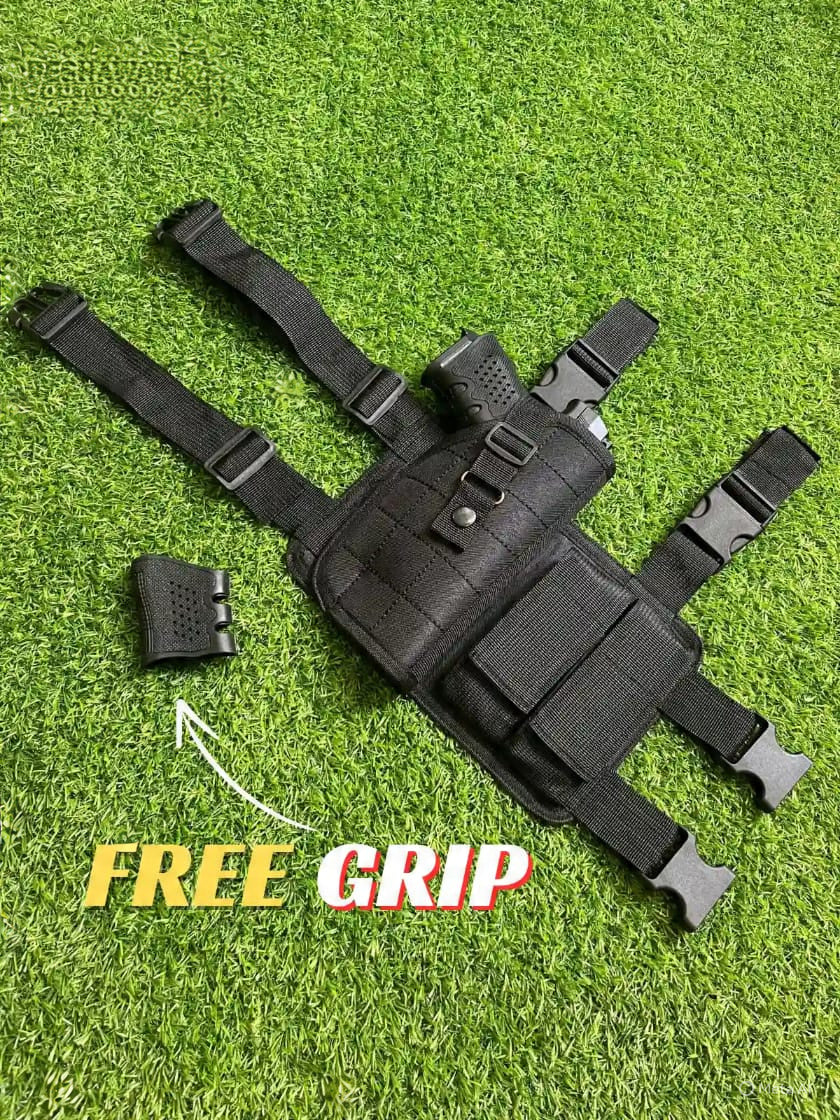 Adjustable Thigh Holster with Bonus Silicon Grip – Perfect for Active Use