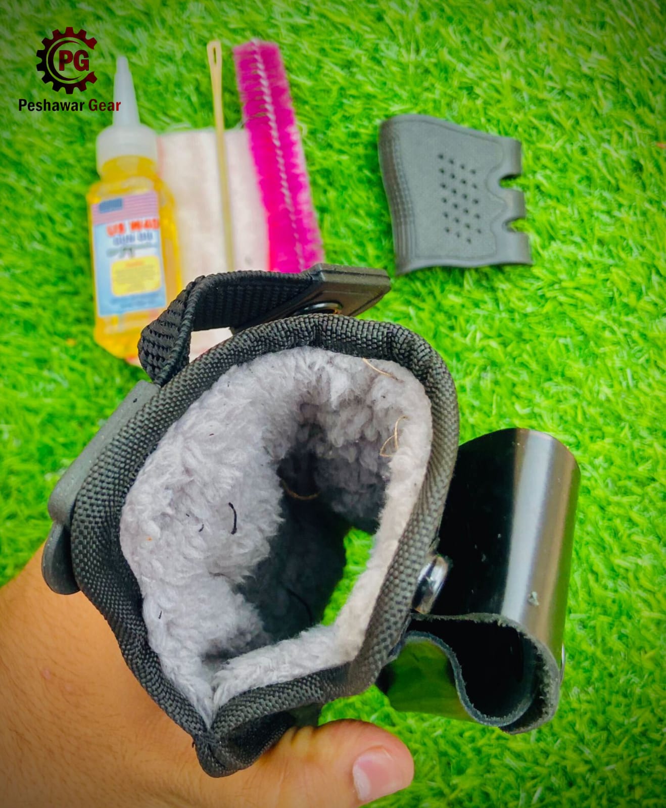 Leather Pistl Holster With Free Silicone Grip Stylish &   Comfortable