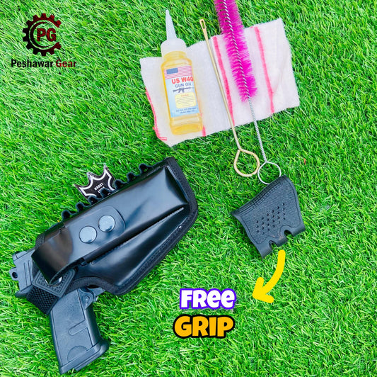 Leather Pistl Holster With Free Silicone Grip Stylish &   Comfortable